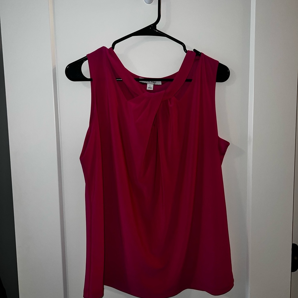 Women's Sleeveless HOT Pink Top
